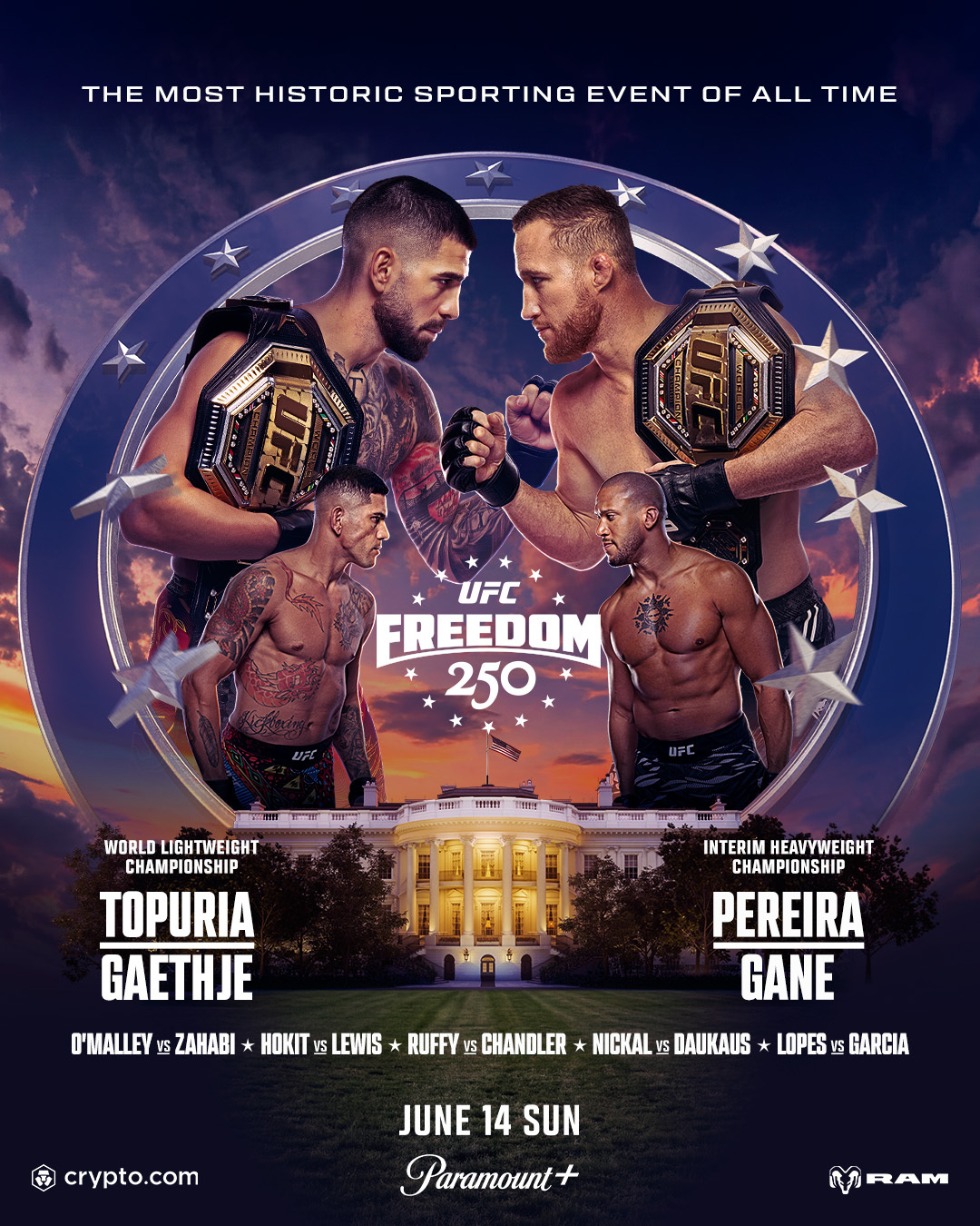 UFC Freedom 250 - Washington - Poster et affiche