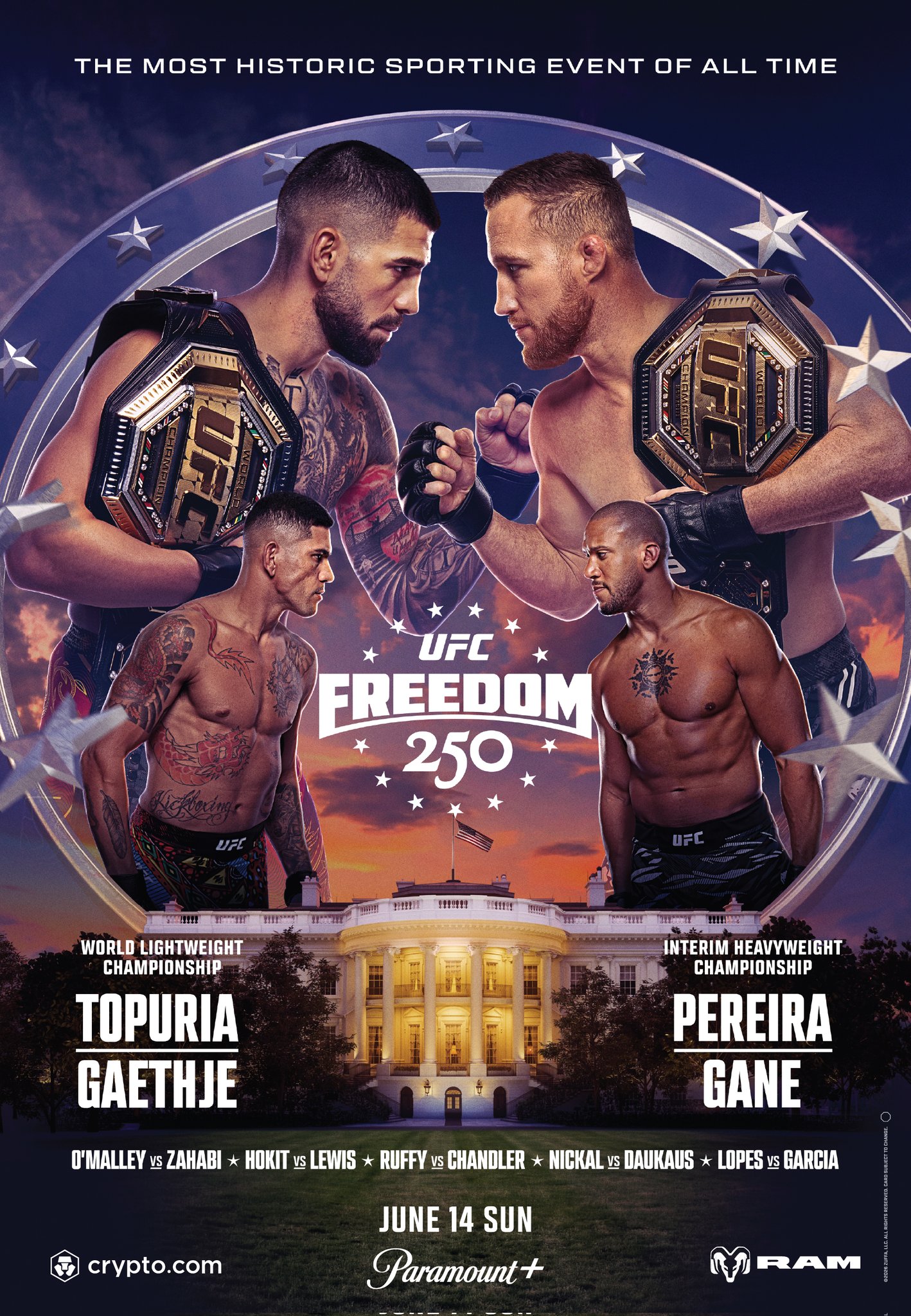 UFC Freedom 250 - Washington - Poster et affiche