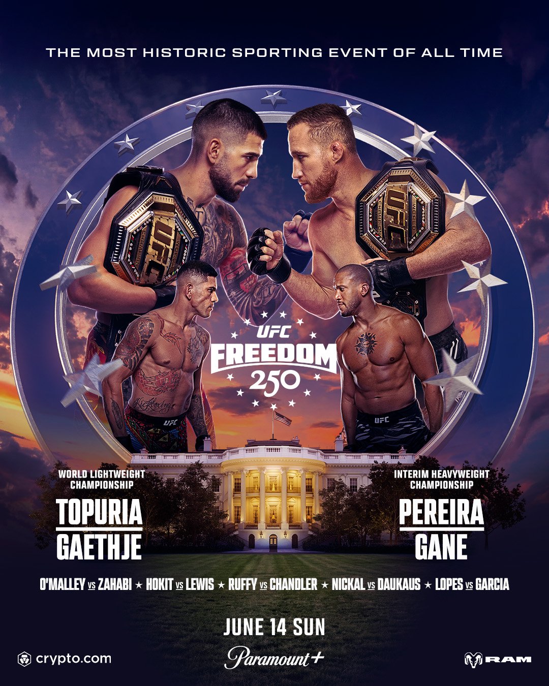 UFC Freedom 250 - Washington - Poster et affiche