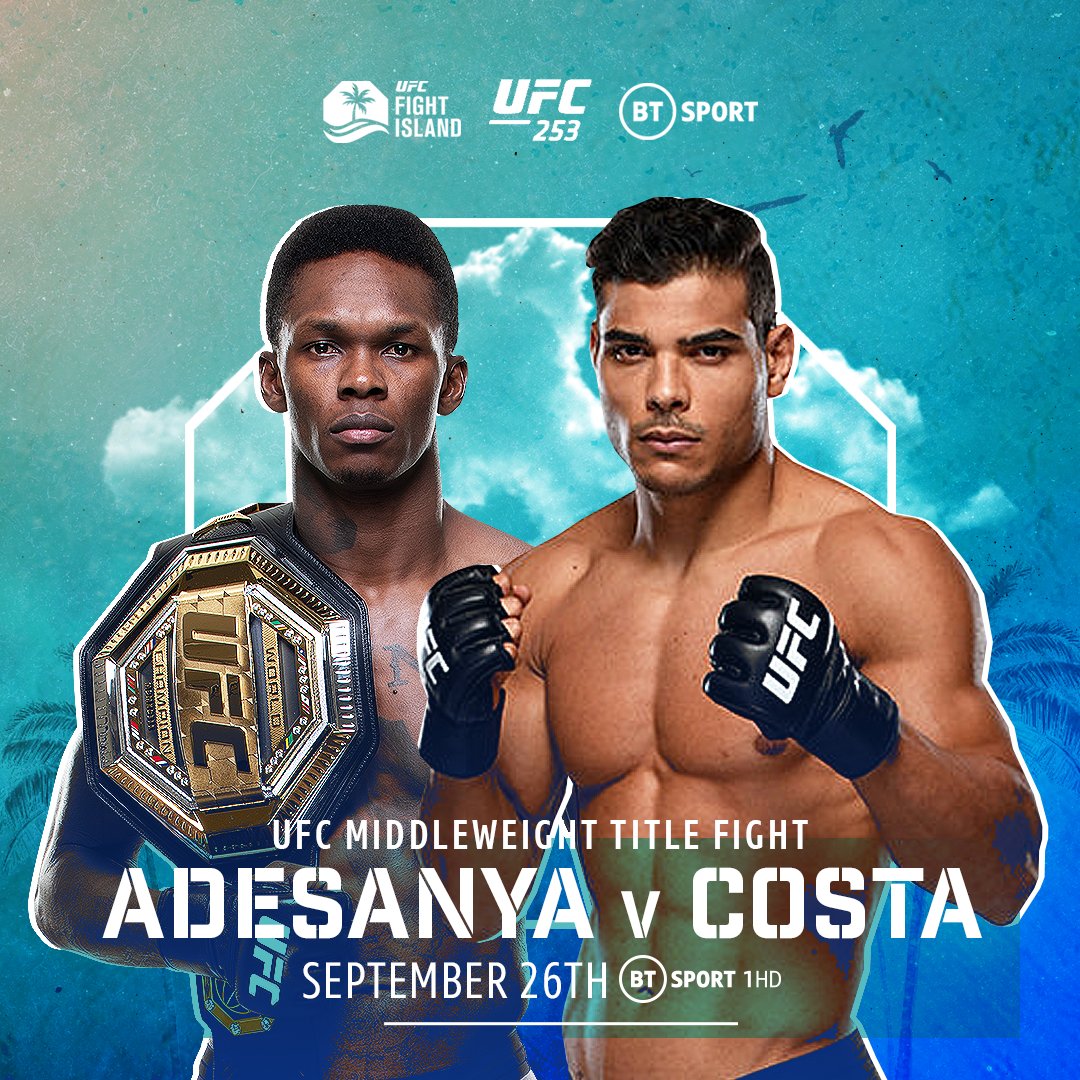 UFC Fight island - Abu Dhabi - Le programme septembre/octobre