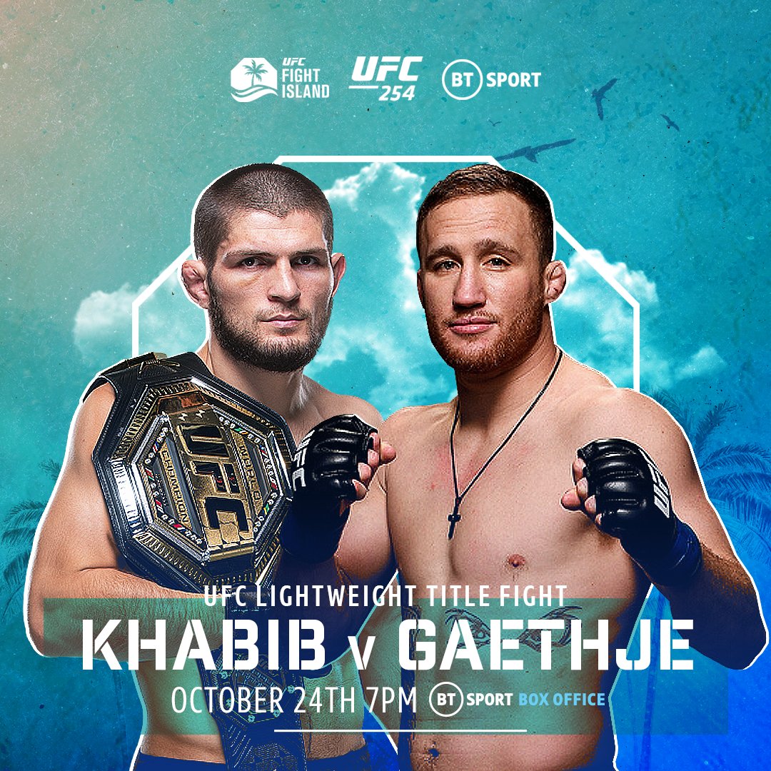 UFC Fight island - Abu Dhabi - Le programme septembre/octobre