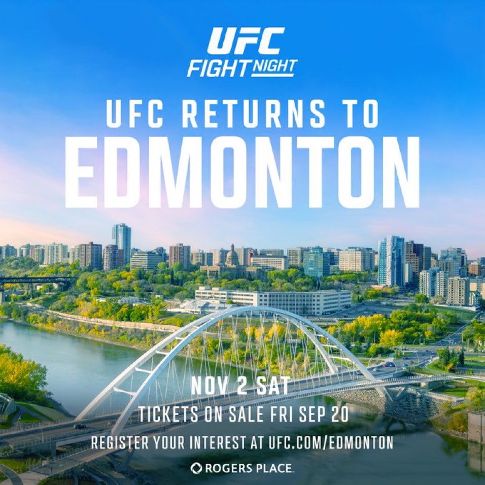 UFC on ESPN+ 104 - Edmonton - Poster et affiche