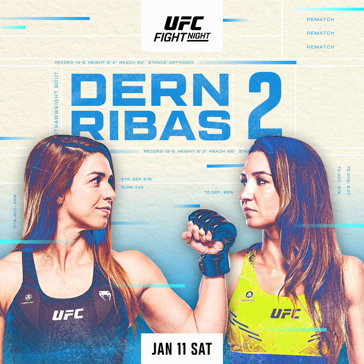 UFC on ESPN+ 107 - Las Vegas - Poster et affiche