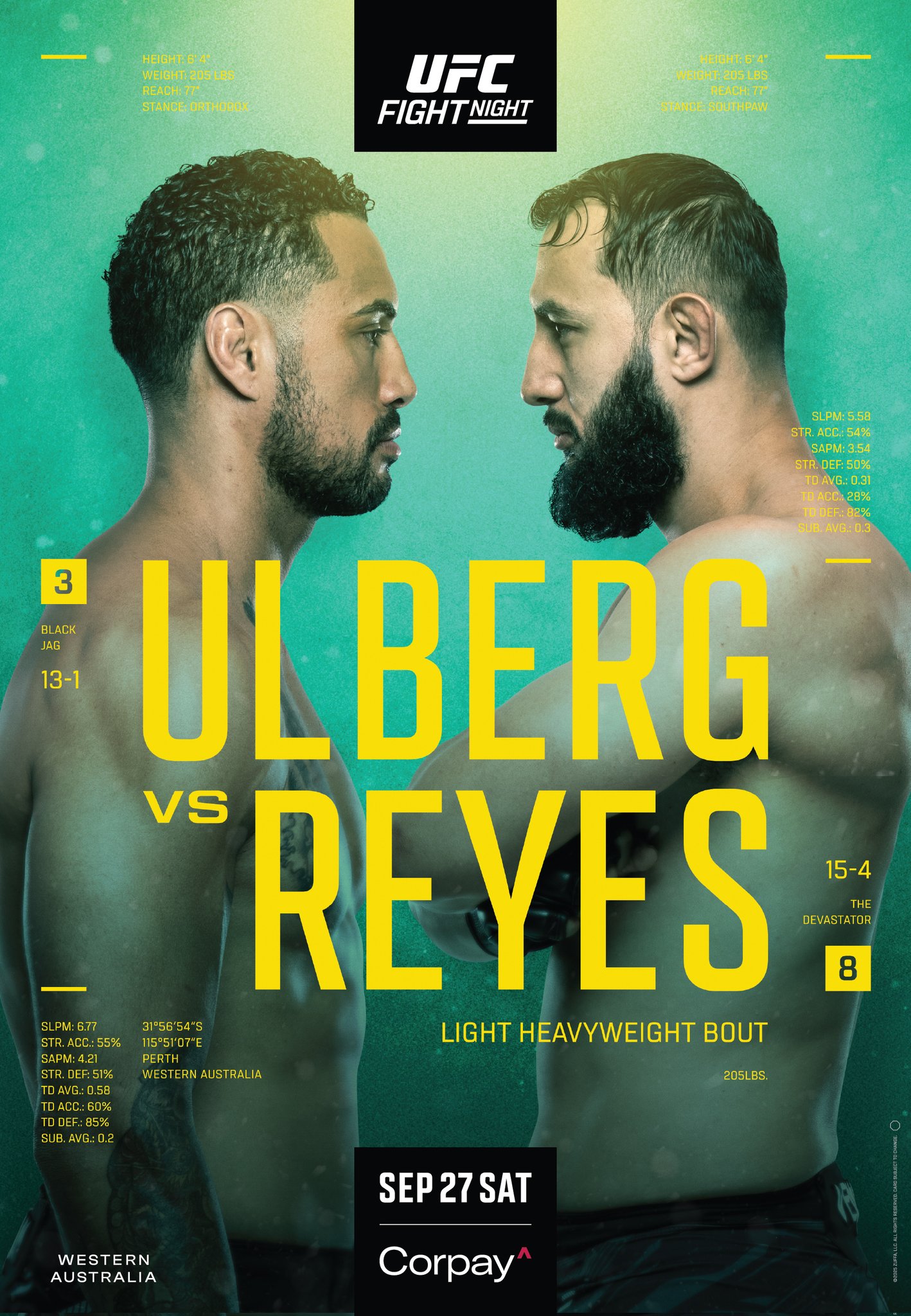 UFC on ESPN+ 118 - Perth - Poster et affiche