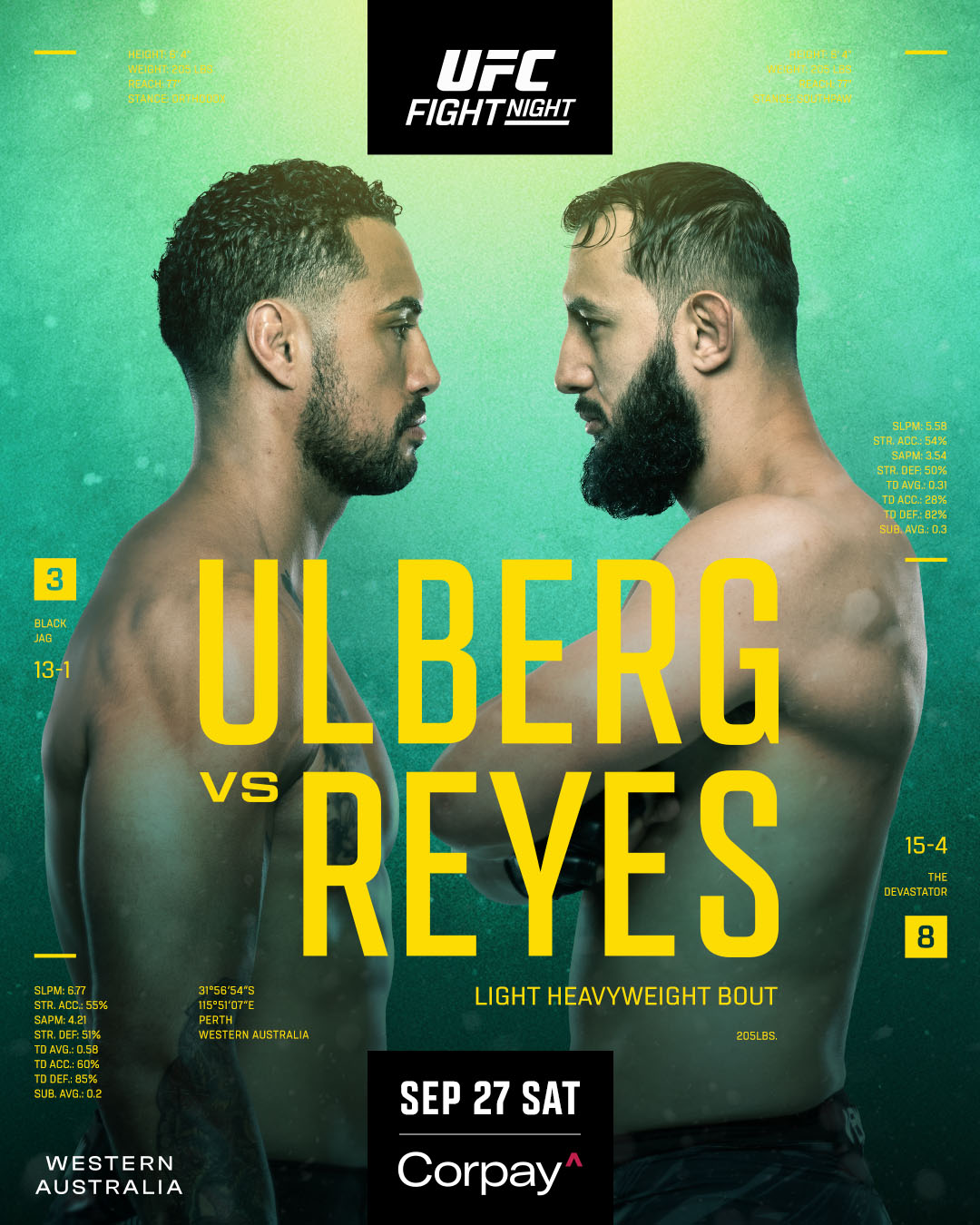 UFC on ESPN+ 118 - Perth - Poster et affiche