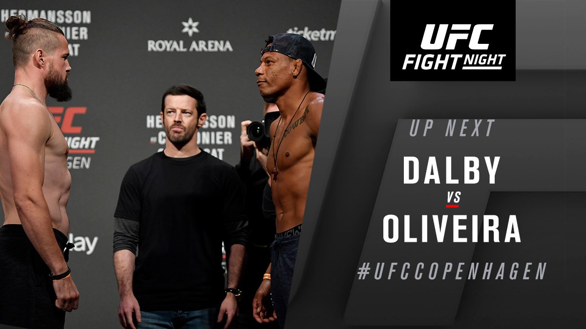 Alex Oliveira contre Nicolas Dalby