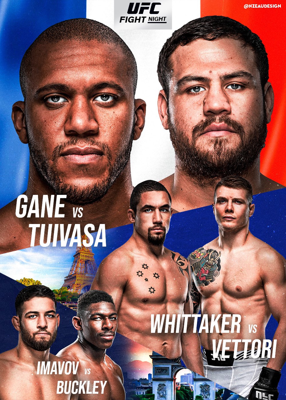 UFC on ESPN+ 67 - Paris - Poster et affiche