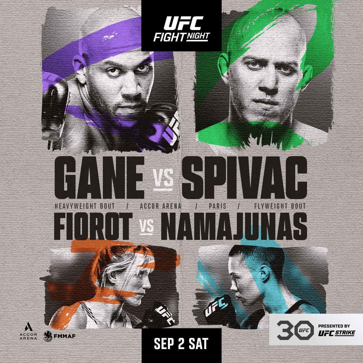 UFC on ESPN+ 84 - Paris - Poster et affiche