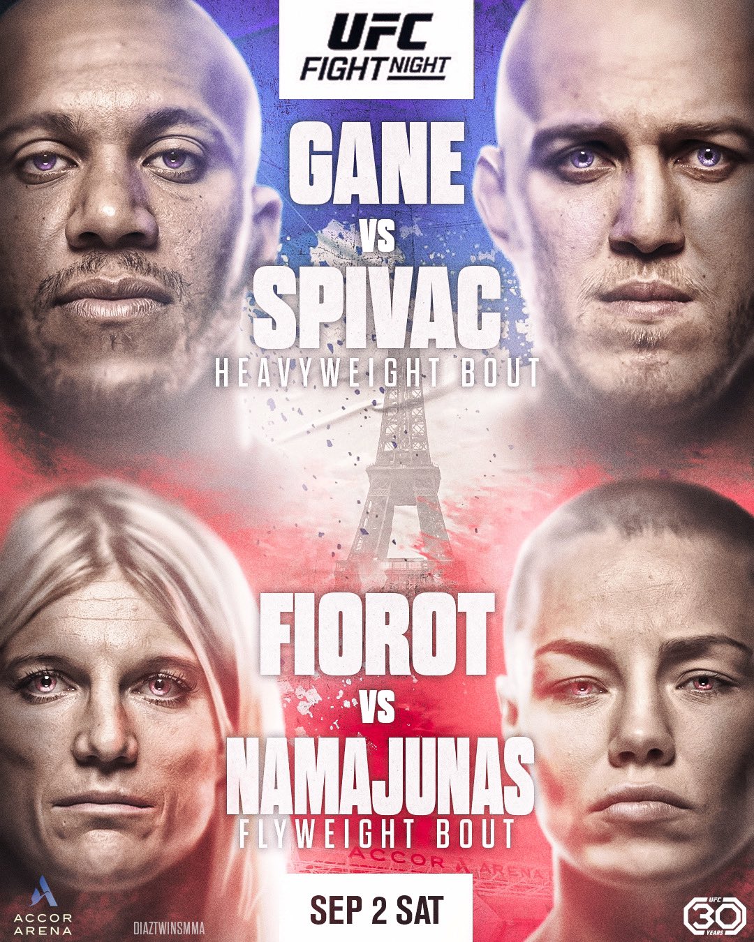 UFC on ESPN+ 84 - Paris - Poster et affiche