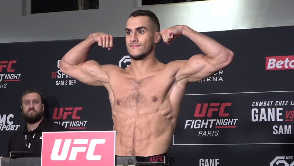 UFC Paris la pesée offcielle : Yanis Ghemmouri