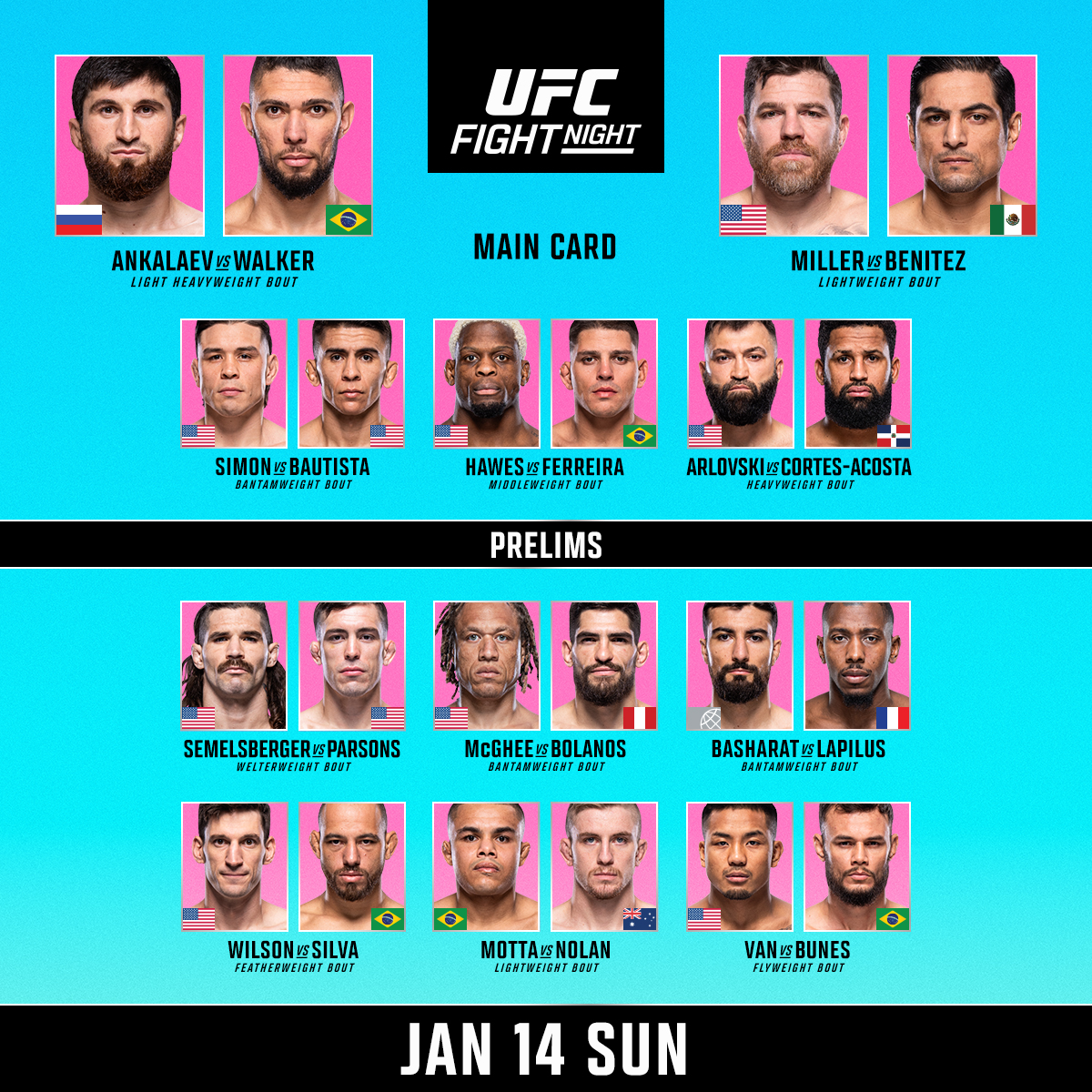 UFC on ESPN+ 92 - Las Vegas