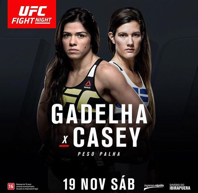 Poster/affiche UFC Fight Night 100 - Sao Paulo