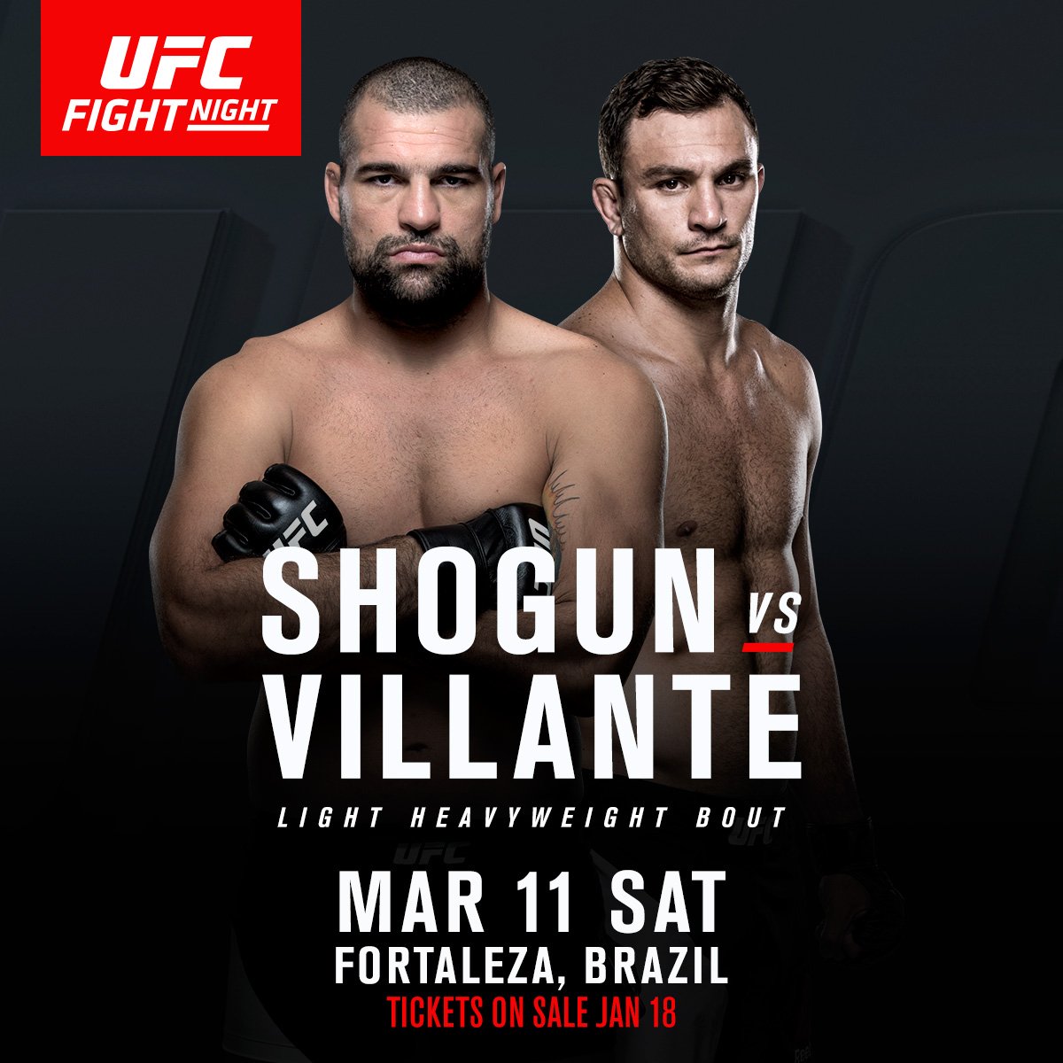 Poster/affiche UFC Fight Night 106 - Fortaleza