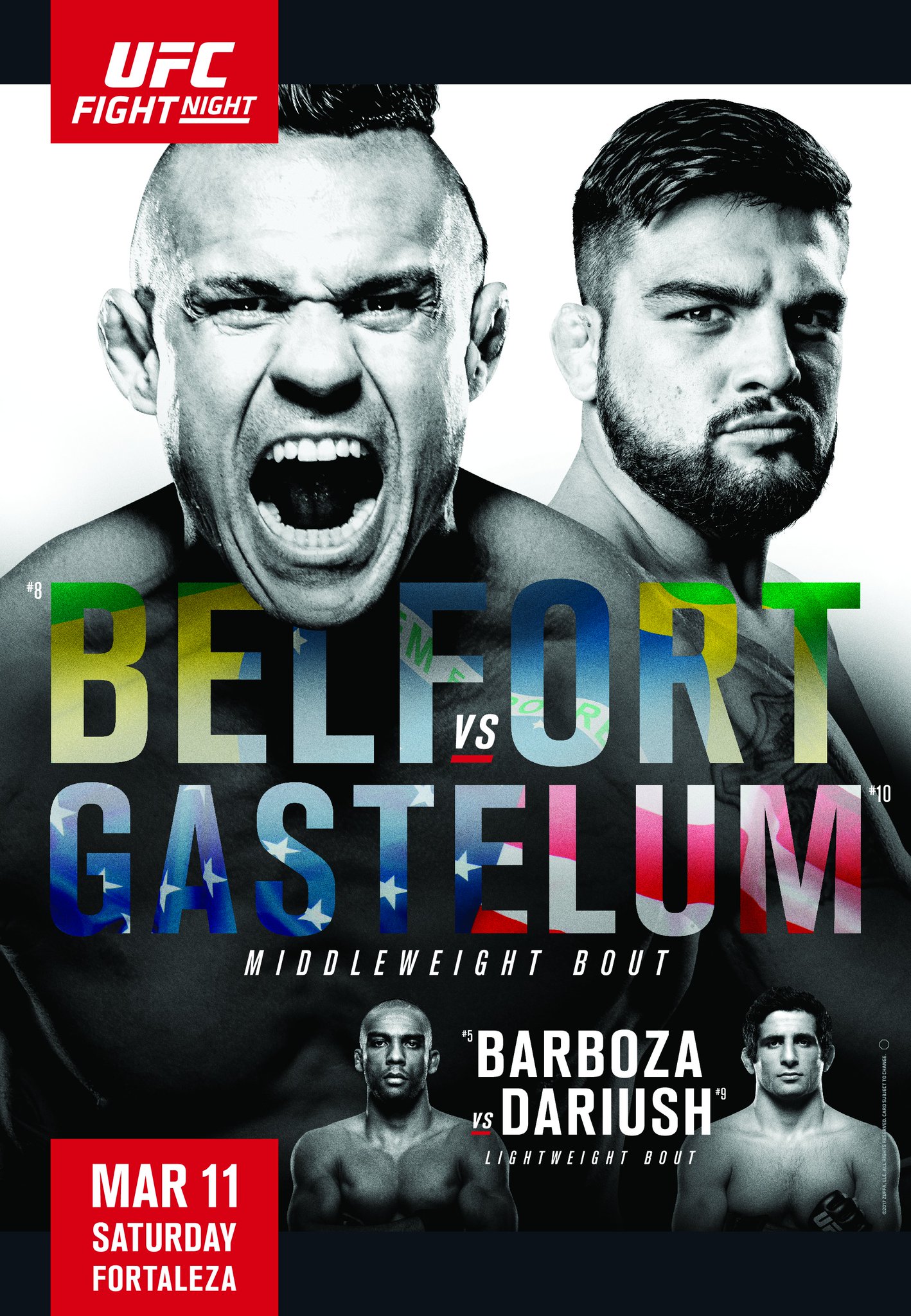 Poster/affiche UFC Fight Night 106 - Fortaleza