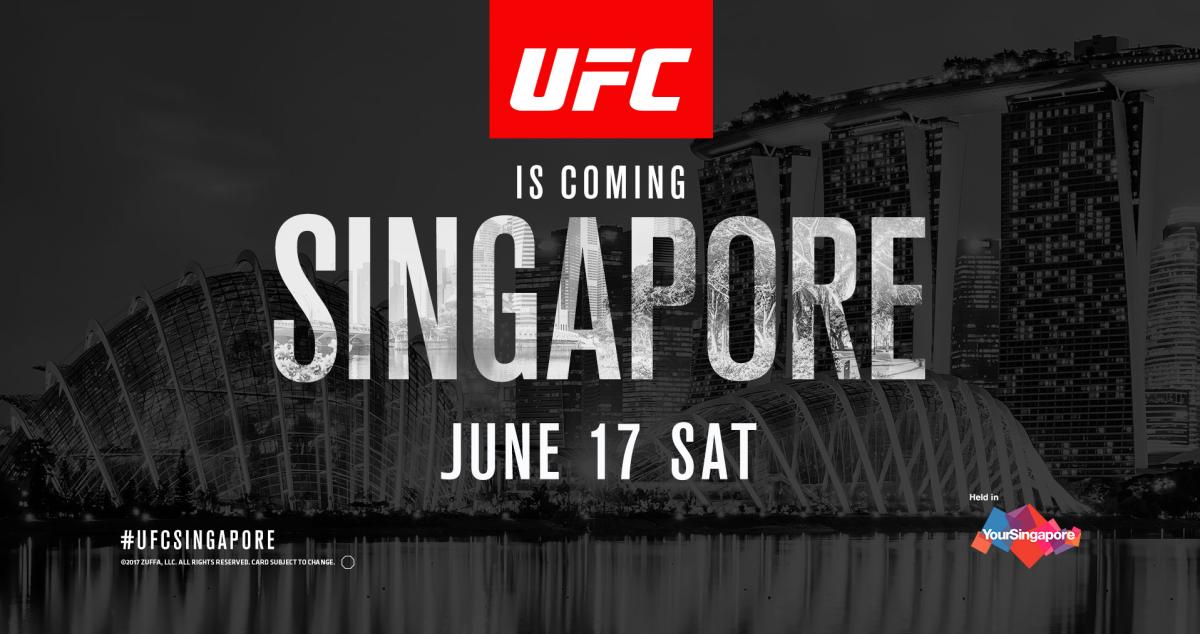 Poster/affiche UFC Fight Night 111 - Singapoure