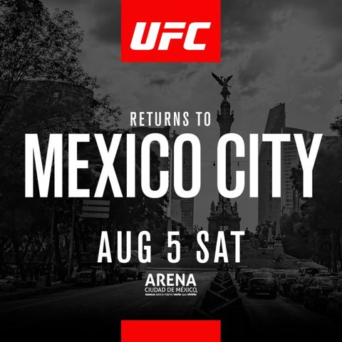 Poster/affiche UFC Fight Night 114 - Mexico City