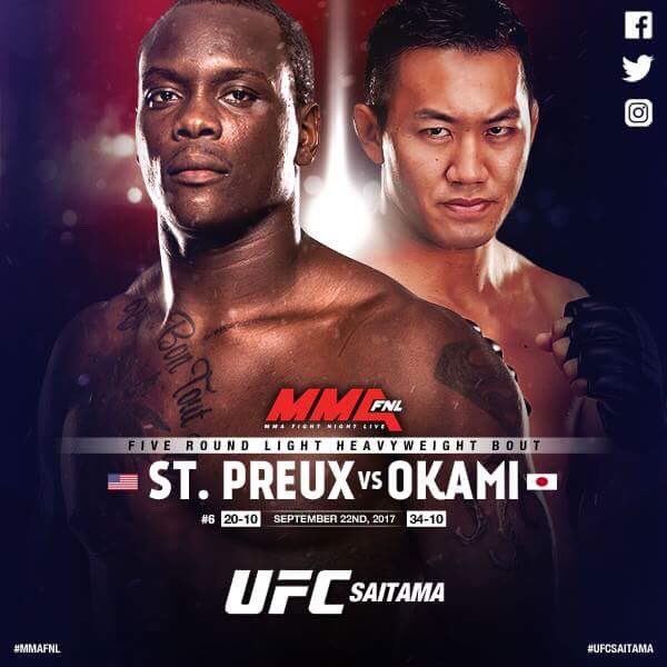 Poster/affiche UFC Fight Night 117 - Saitama