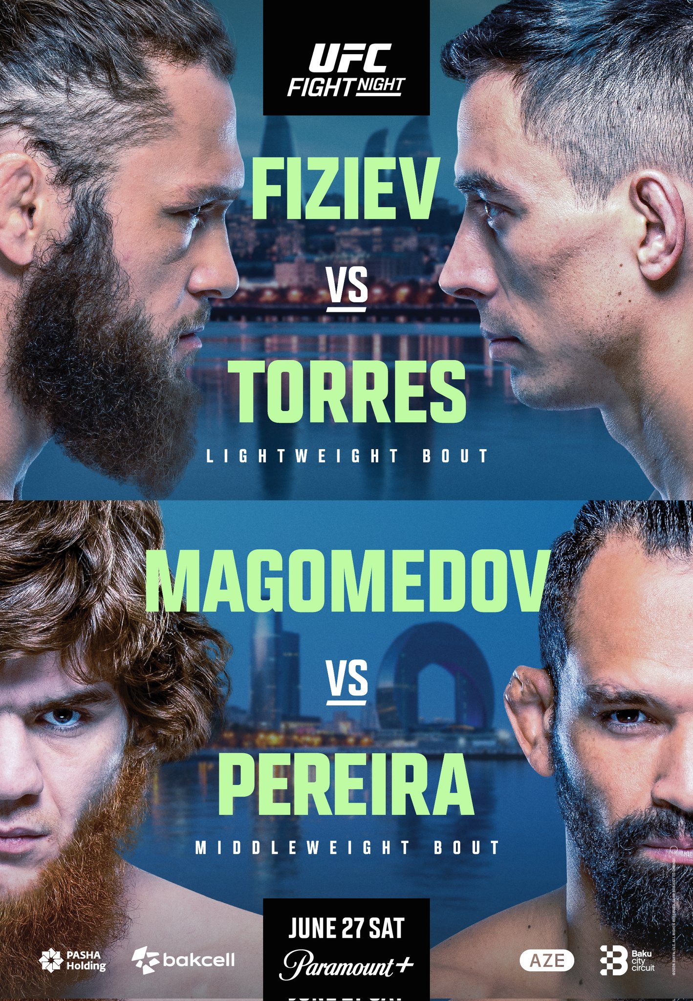 UFC Fight Night 280 - Baku - Poster et affiche