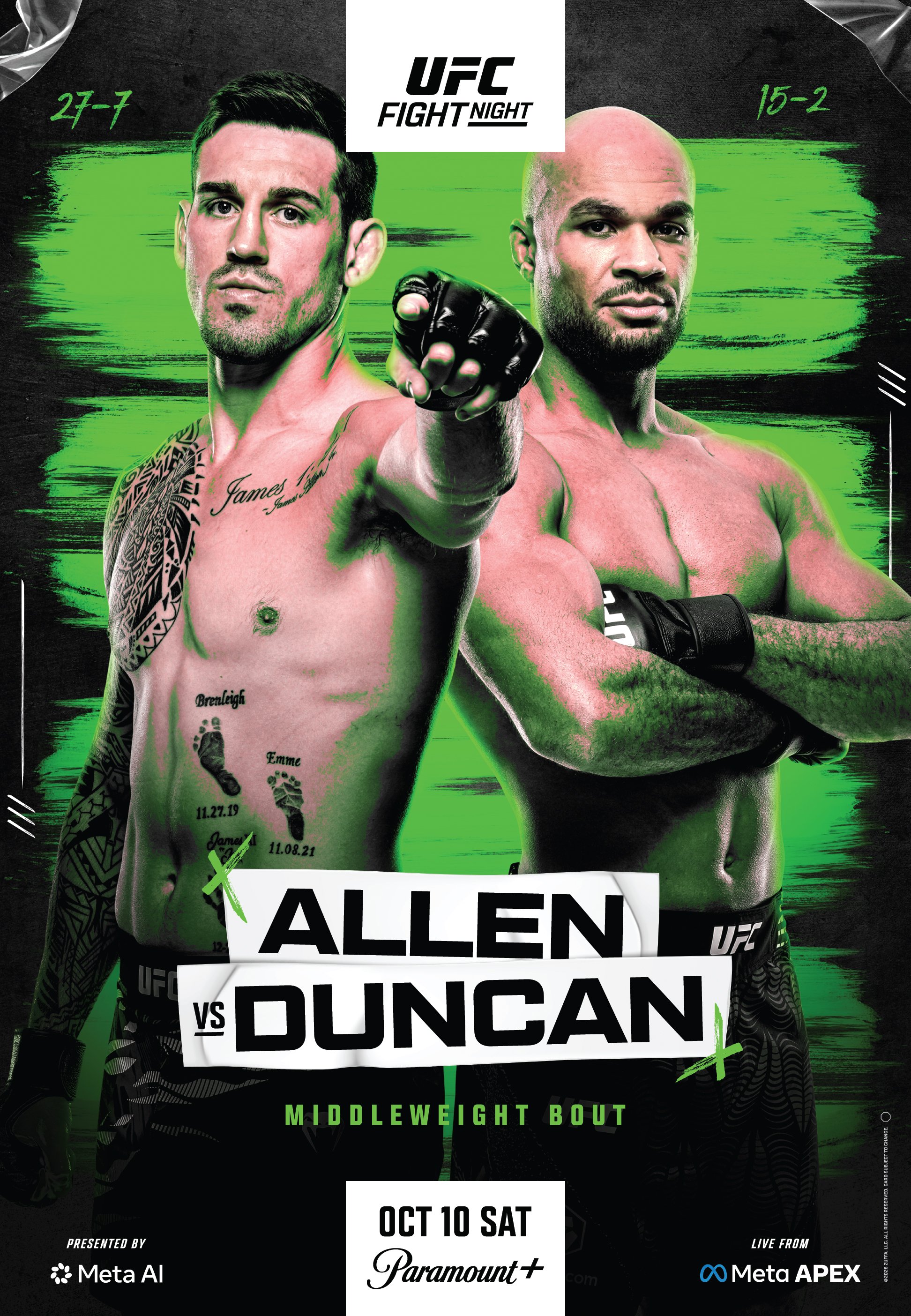 UFC Fight Night 290 - Las Vegas - Poster et affiche