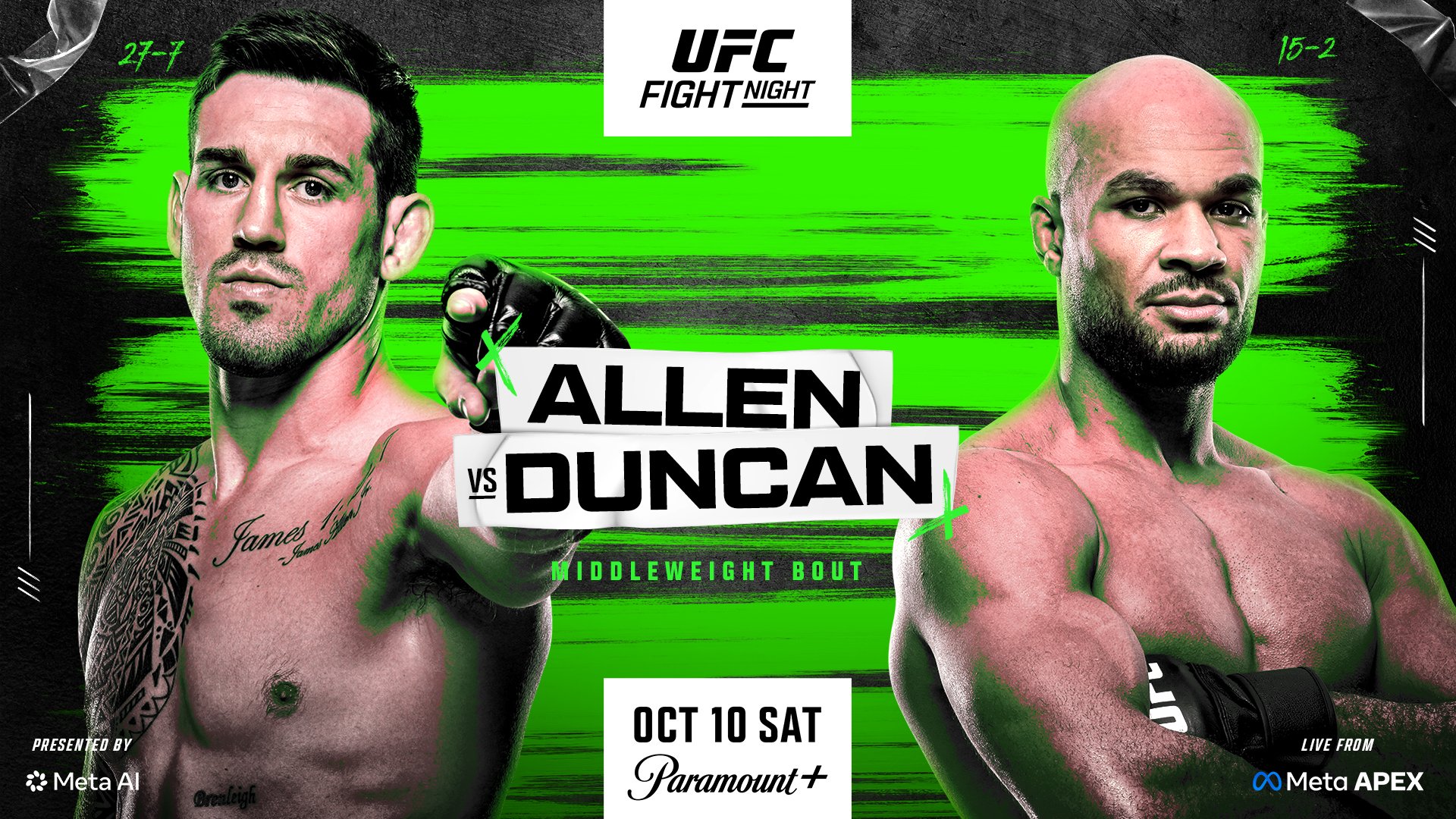UFC Fight Night 290 - Las Vegas - Poster et affiche