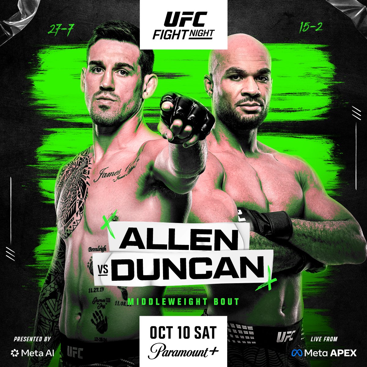 UFC Fight Night 290 - Las Vegas - Poster et affiche