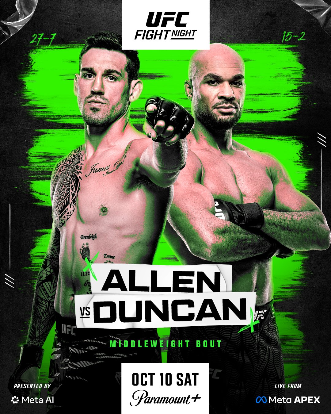 UFC Fight Night 290 - Las Vegas - Poster et affiche