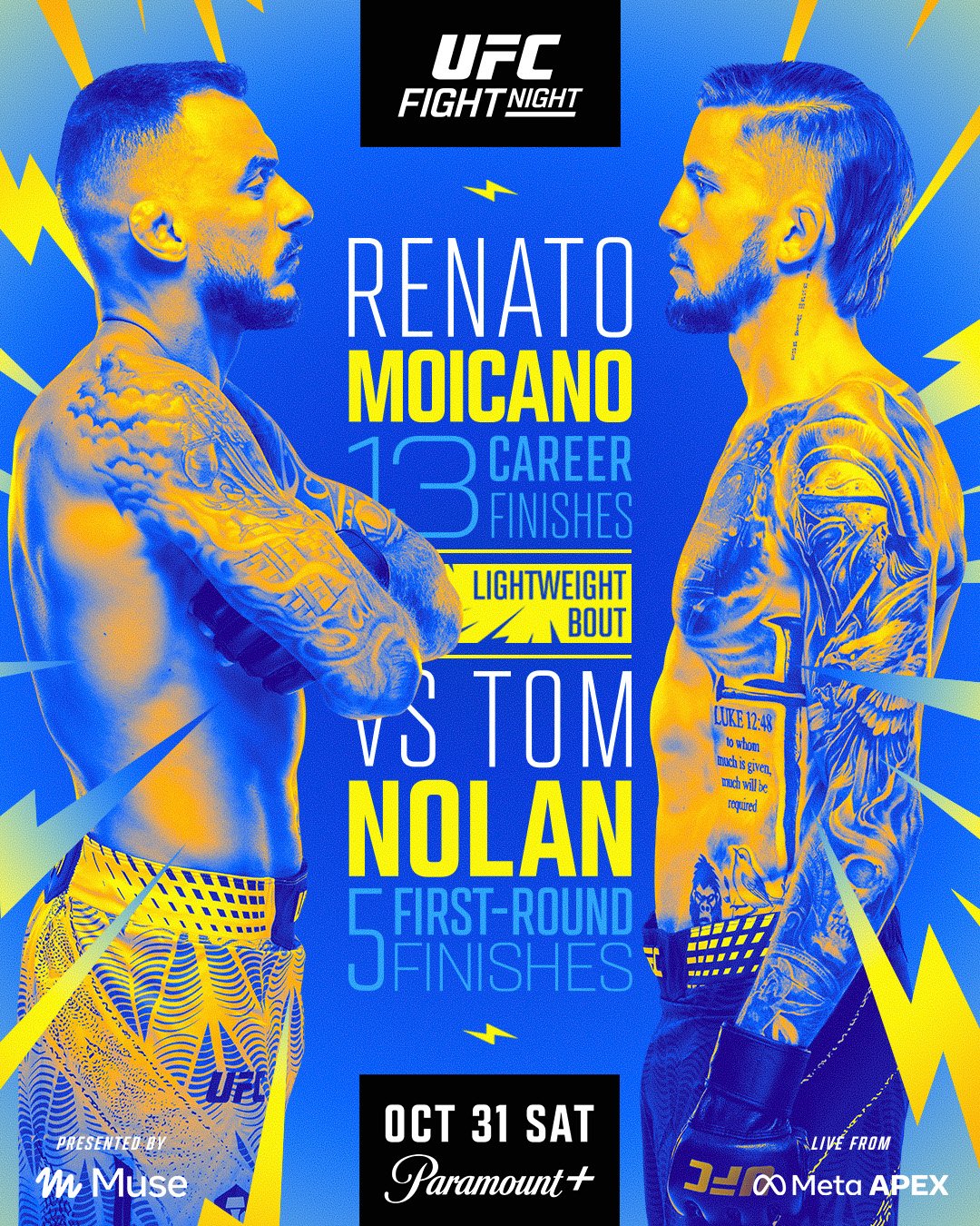 UFC Fight Night 292 - Las Vegas - Poster et affiche