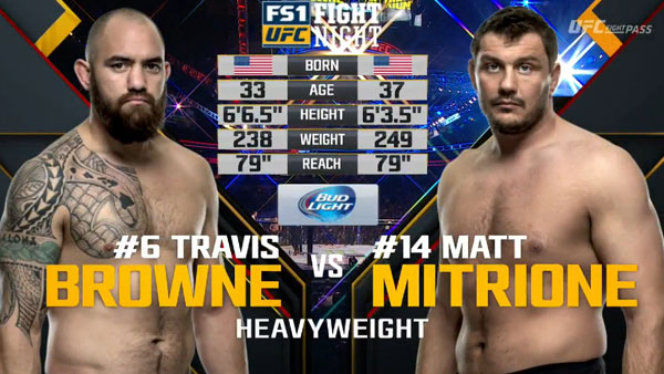 Travis Browne contre  Matt Mitrione