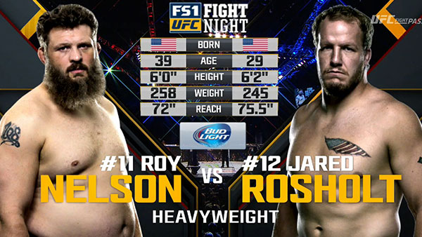 Roy Nelson contre Jared Rosholt