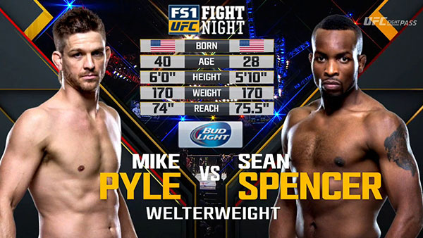 Mike Pyle contre Sean Spencer