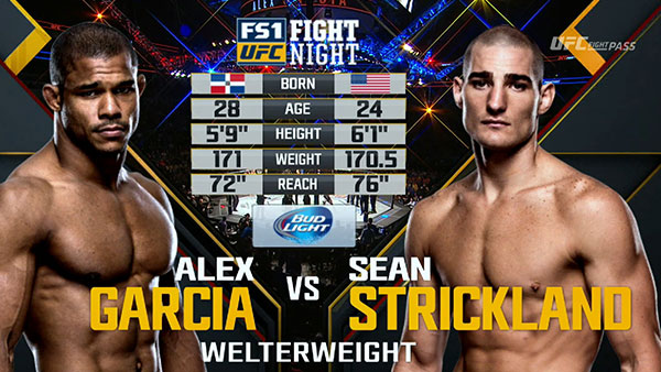 Alex Garcia contre Sean Strickland