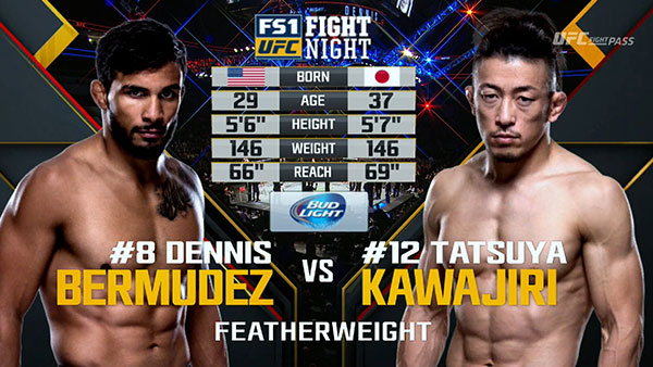 Dennis Bermudez contre Tatsuya Kawajiri