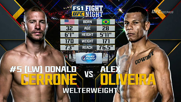 Donald Cerrone contre Alex Oliveira