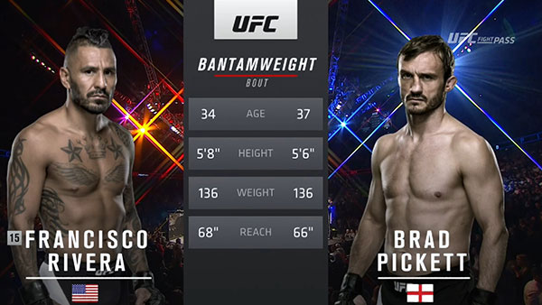 Francisco Rivera contre Brad Pickett