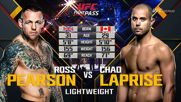 Chad Laprise contre Ross Pearson