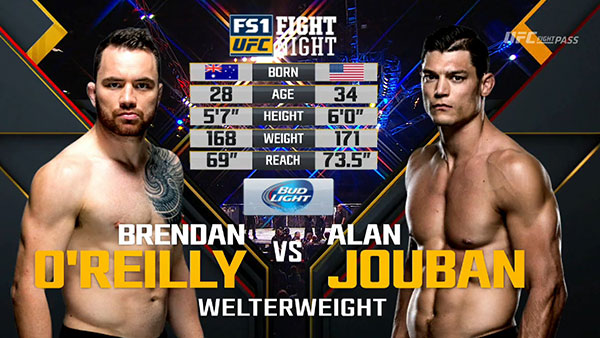 Brendan O'Reilly contre Alan Jouban