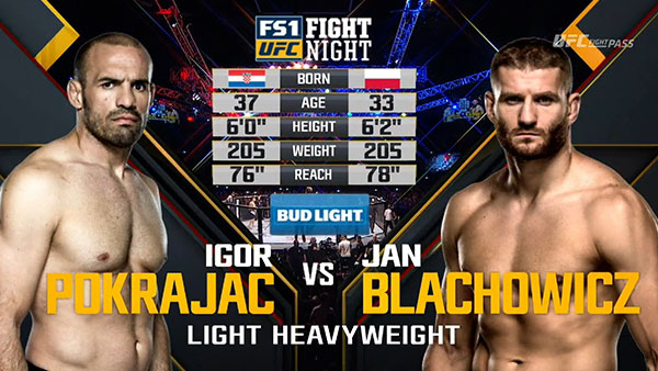 Jan Blachowicz contre Igor Pokrajac