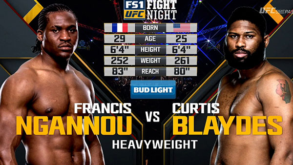 Francis Ngannou contre Curtis Blaydes