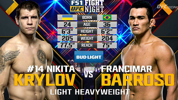 Nikita Krylov contre Francimar Barroso