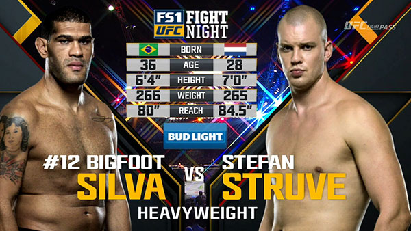 Antonio Silva contre Stefan Struve