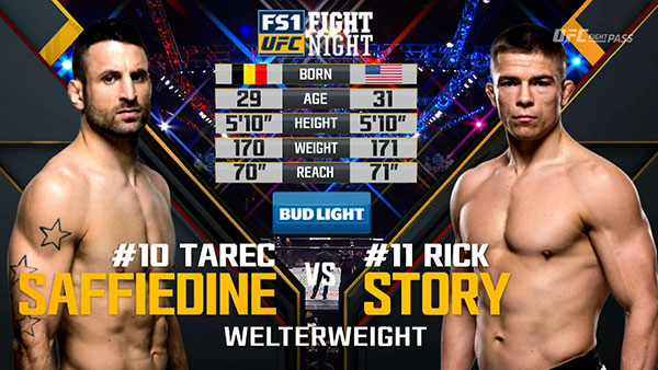 Tarec Saffiedine contre Rick Story