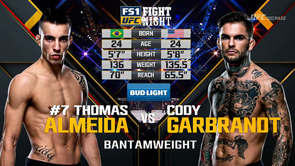 Thomas Almeida contre Cody Garbrandt