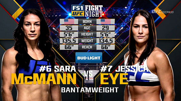 Sara McMann contre Jessica Eye