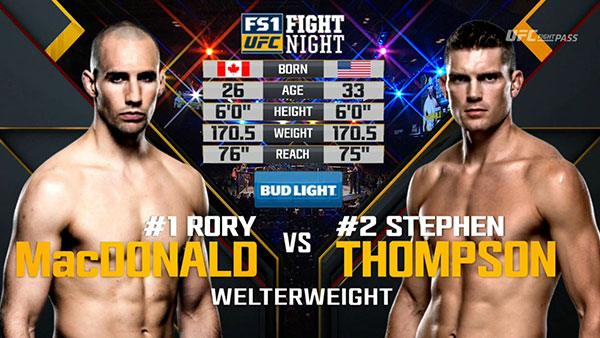 Rory MacDonald contre Stephen Thompson