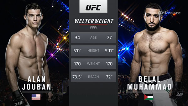 Alan Jouban contre Belal Muhammad