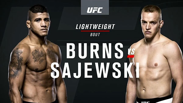 Gilbert Burns contre Lukasz Sajewski