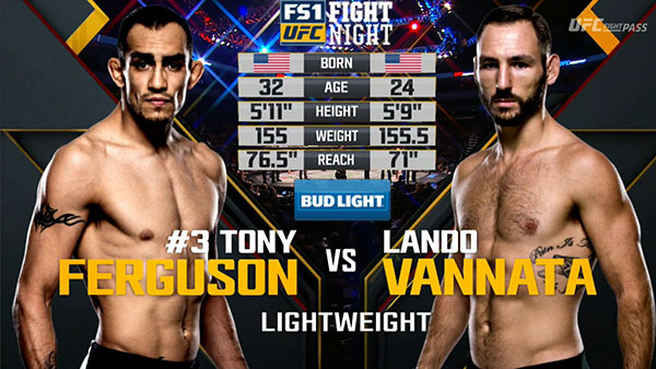 Tony Ferguson contre Landon Vannata