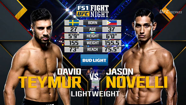 David Teymur contre Jason Novelli