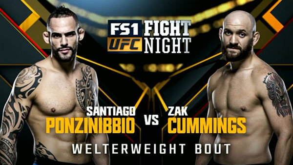 Santiago Ponzinibbio contre Zak Cummings