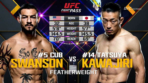 Cub Swanson contre Tatsuya Kawajiri